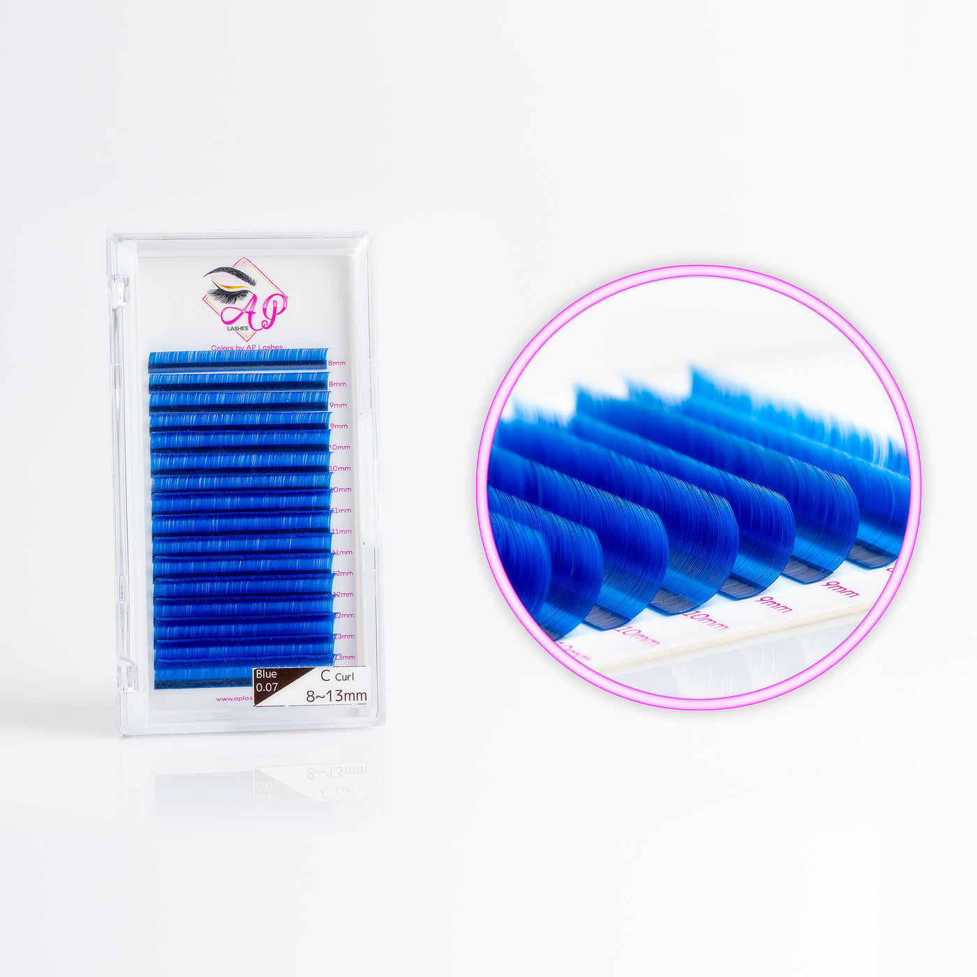 Wimpernextensions, 0.07 - Color Blue