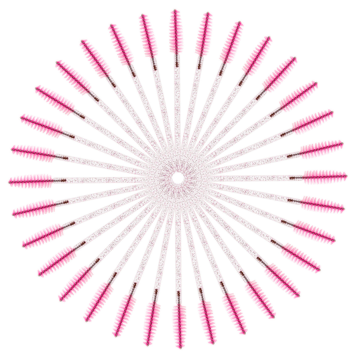 Einweg Wimpern und Augenbrauenbürsten - pink