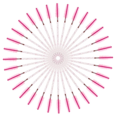 Einweg Wimpern und Augenbrauenbürsten - pink